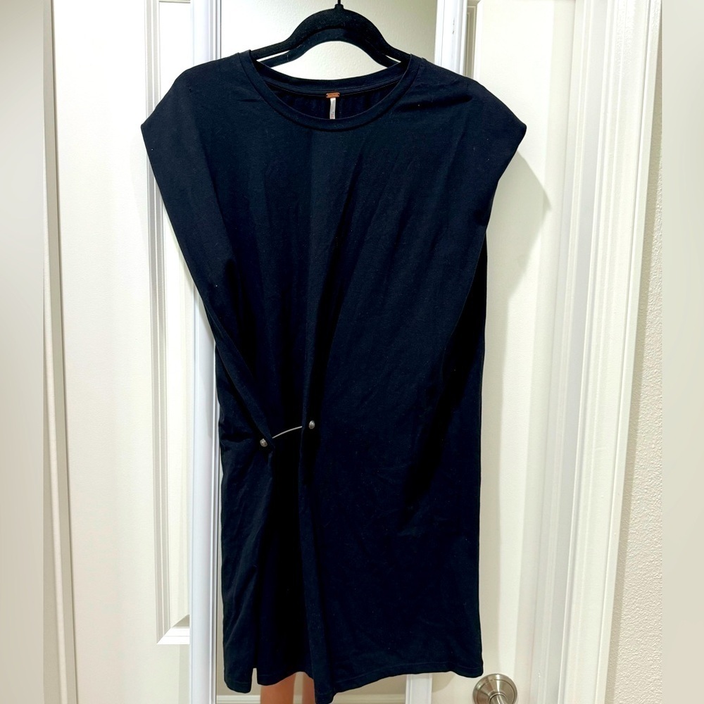 Free People black mini dress - Picture 1 of 7